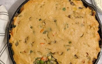 Mixed Vegetable Skillet Pot Pie With Pancake ‘Crust’