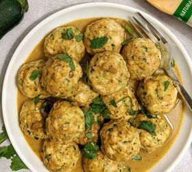 curry chicken zucchini meatballs with coconut curry sauce paleo ket
