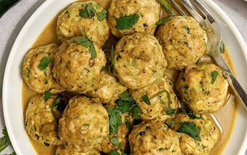 Curry Chicken-Zucchini Meatballs With Coconut Curry Sauce