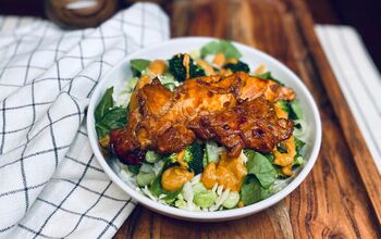Crunchy Greens Salad With Sweet Soy Chicken