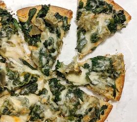s 10 satisfying dinners you can make in less than 45 minutes, The Best Spinach Artichoke Cheese White Pizza