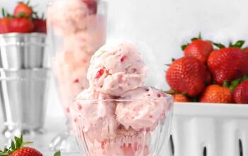 No-Cook Homemade Strawberry Ice Cream