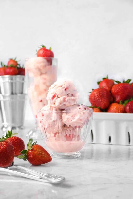 no cook homemade strawberry ice cream