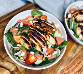 s 13 hearty salads that you ll actually be excited to eat, Strawberry Summer Salad
