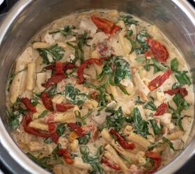 instant pot creamy tuscan chicken pasta