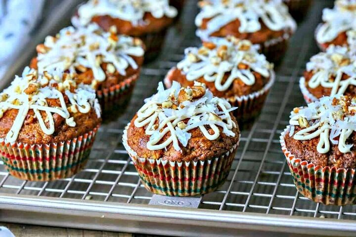carrot coconut muffins