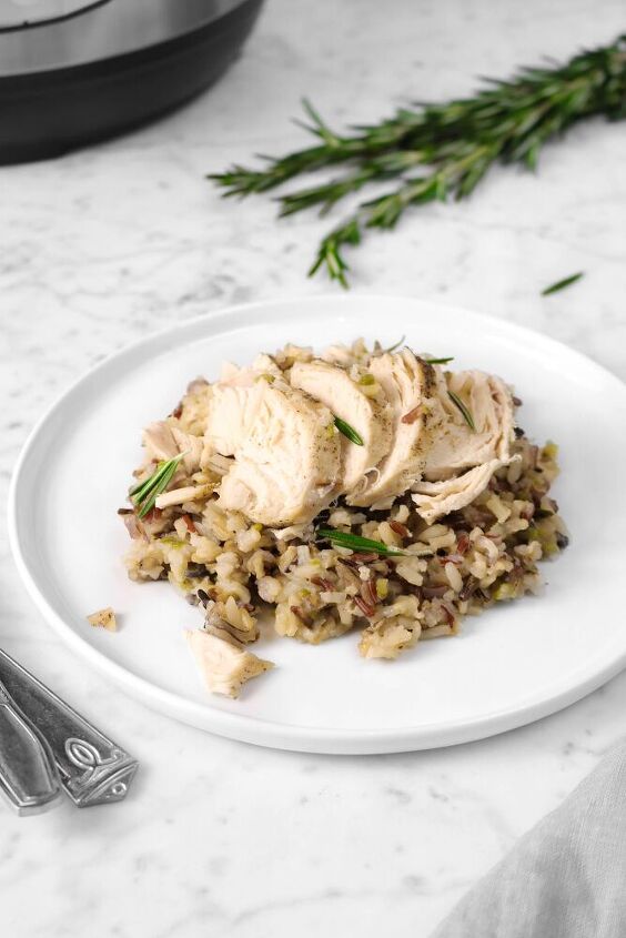 instant pot rosemary chicken and wild rice