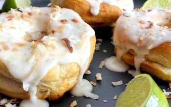 Air Fryer Toasted Coconut Lime Donuts