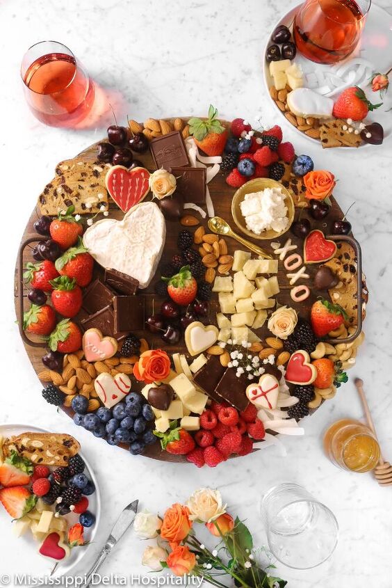 chocolate and cheese dessert board