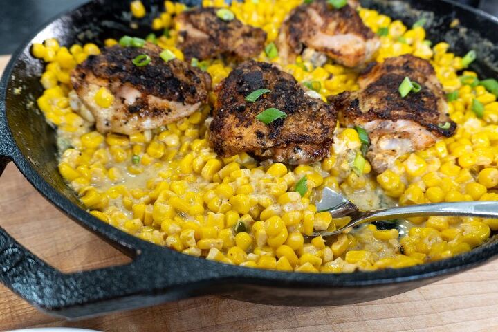 chicken with coconut creamed corn