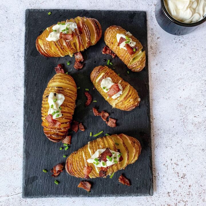 brie and bacon hasselback potatoes