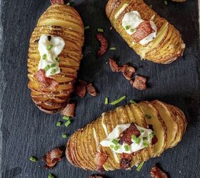 brie and bacon hasselback potatoes