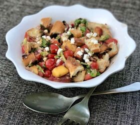 Summer Peach Panzanella Salad | Foodtalk