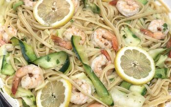 Shrimp Scampi With Zucchini Ribbons
