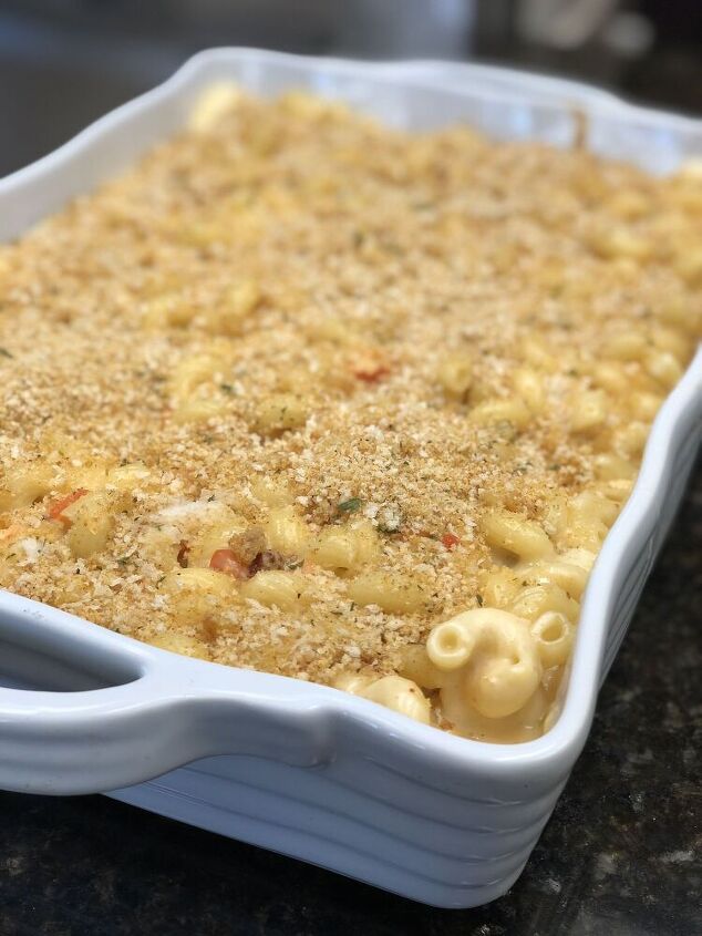 spicy three cheese mac and cheese