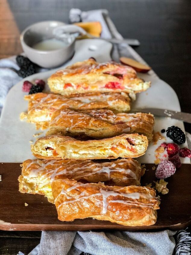 nectarine danish filled with cream cheese
