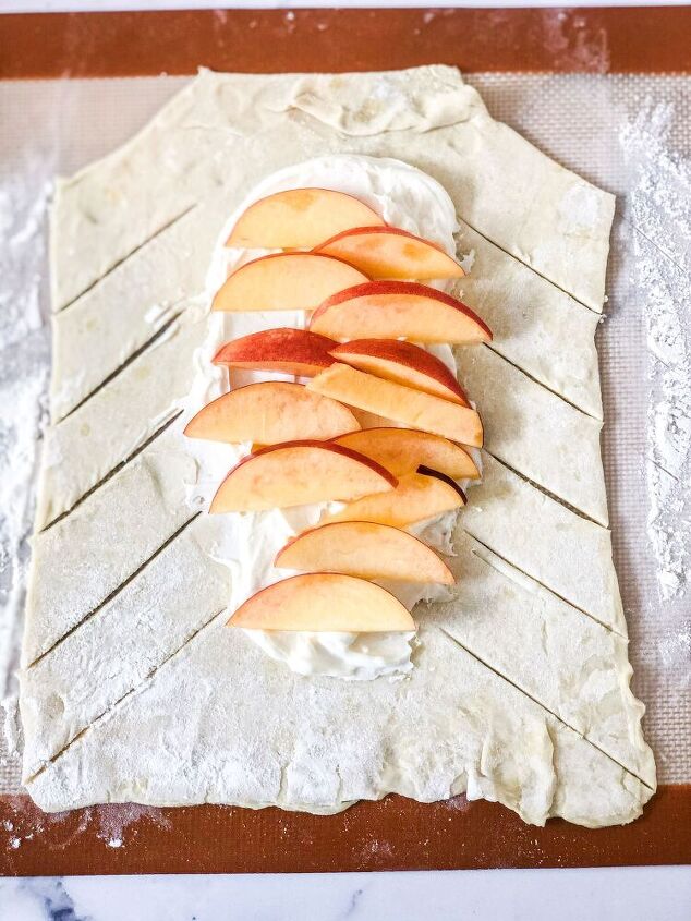 nectarine danish filled with cream cheese