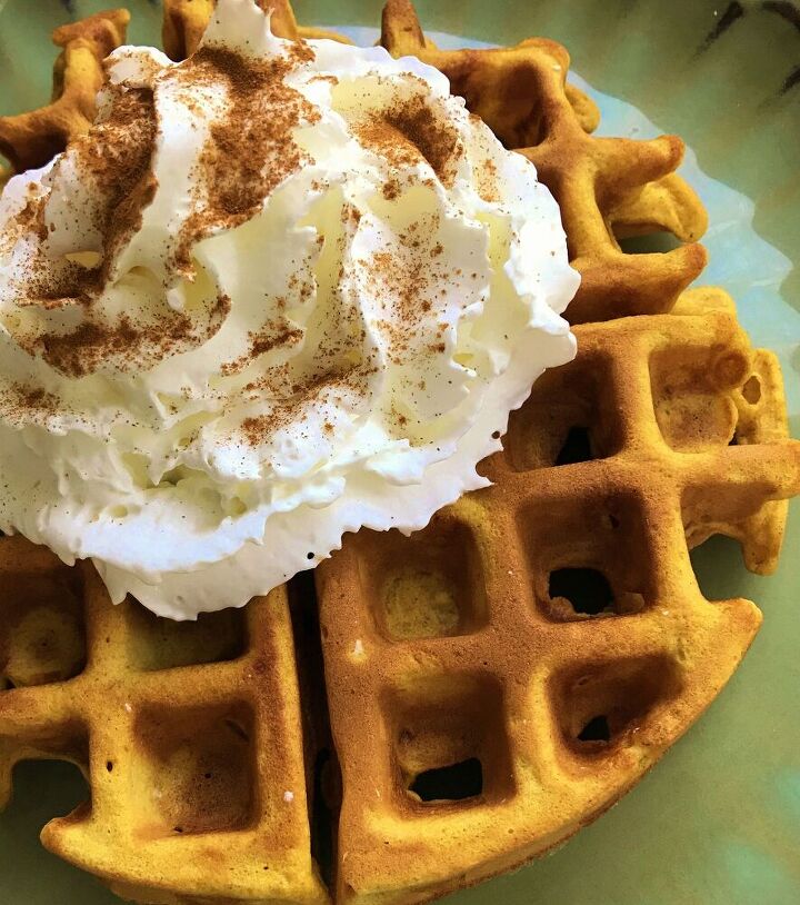 pumpkin spice buttermilk waffles