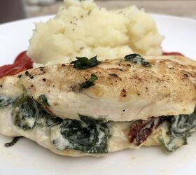 Goat Cheese, Spinach, & Sun-dried Tomato Stuffed Chicken