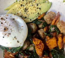 Sweet Potato Hash With A Poached Egg Foodtalk