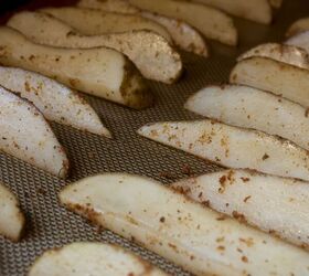 roasted potato wedges, Prior to baking