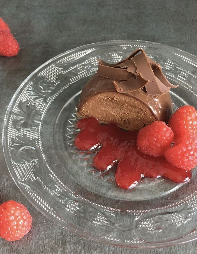 dark chocolate mousse domes two ways