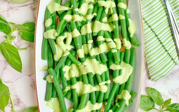 Green Beans With Creamy Basil Dressing