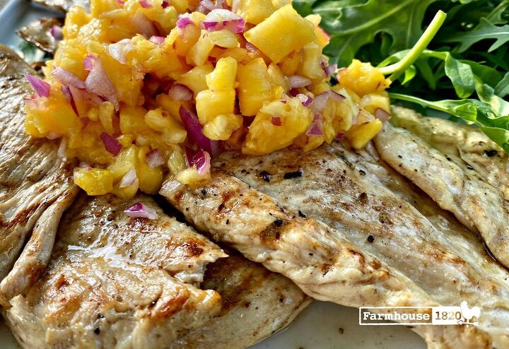 grilled chicken paillards with pineapple salsa