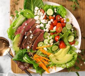 s 20 delicious dinners you can make on your grill, Mixed Greens Steak Salad With Red Wine Vinaig