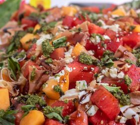 s 11 fresh ways to use watermelon this season, Summer Melon Salad With Prosciutto Mint Bas