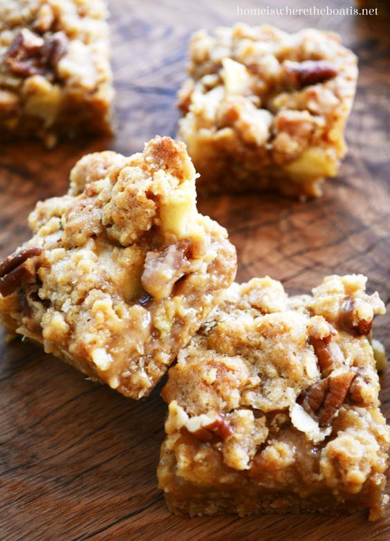s 20 dessert bars your whole family will enjoy, Easy Caramel Apple Bars