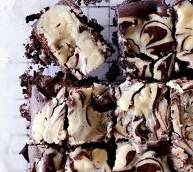 s 20 dessert bars your whole family will enjoy, Tahini Swirl Mochi Brownies