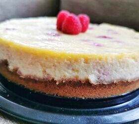 s 15 christmas desserts that will make your holiday very merry, Baked Raspberry Cheesecake