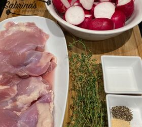 roasted chicken and garlic radishes recipe