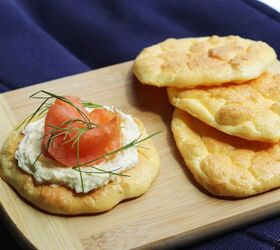 Cloud Bread With Smoked Salmon And Cream Cheese