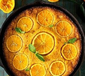 Greek Skillet Orange Fillo Cake - Portokalopita