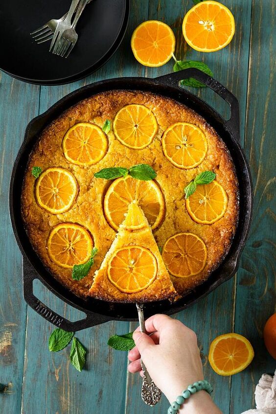greek skillet orange fillo cake portokalopita