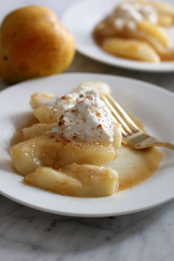 caramelized pears