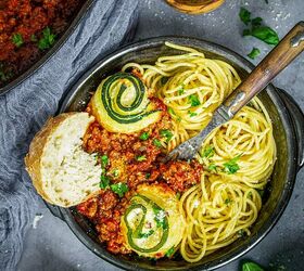 low carb zucchini lasagna rolls