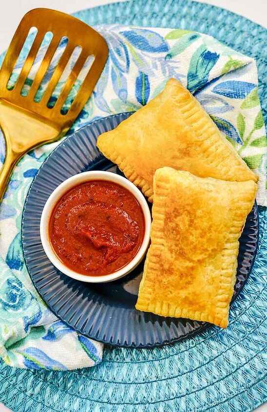 air fryer pizza pockets recipe with puff pastry