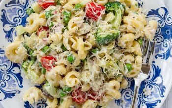 The Best Healthy Creamy Bow Tie Pasta Salad