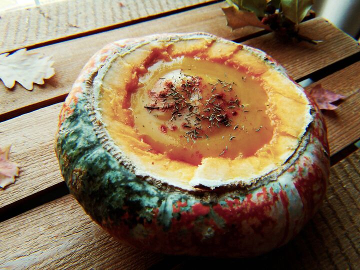 s 10 easy pumpkin recipes for fall, Rich Creamy Pumpkin Soup With a Spicy Twist