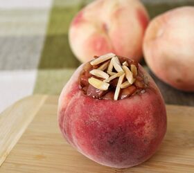 Chia Pudding Filled Peach