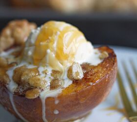 s 17 fall desserts you will adore this season, Baked Cinnamon Peaches Two Ways