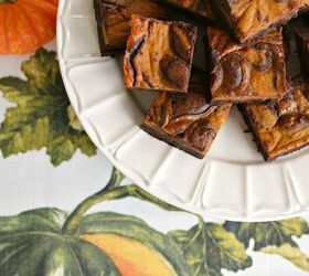 s 17 fall desserts you will adore this season, Pumpkin Spice Chocolate Swirl Brownies