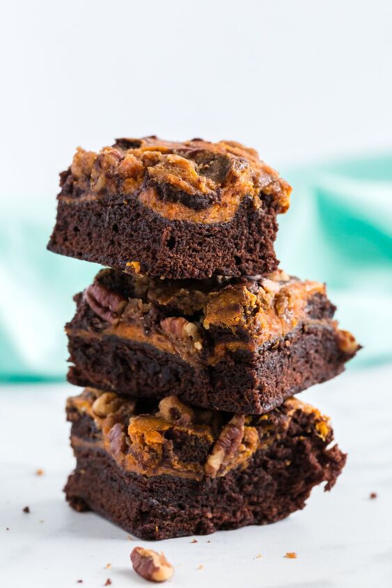 s 13 perfect pumpkin dessert recipes for fall, Pumpkin Cheesecake Brownies Recipe A Seasona