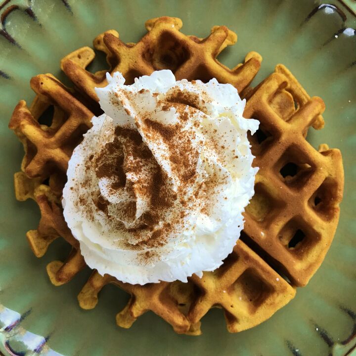 s 13 perfect pumpkin dessert recipes for fall, Pumpkin Spice Buttermilk Waffles