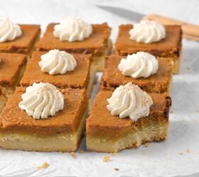 s 13 perfect pumpkin dessert recipes for fall, Pumpkin Pie Bars With Shortbread Cookie Crust