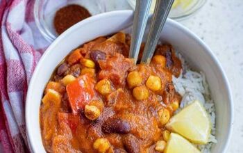 Vegetarian Pumpkin Chili Recipe With Rice: Healthy Fall Dinner Idea
