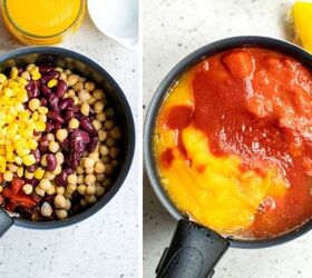 vegetarian pumpkin chili recipe with rice healthy fall dinner idea